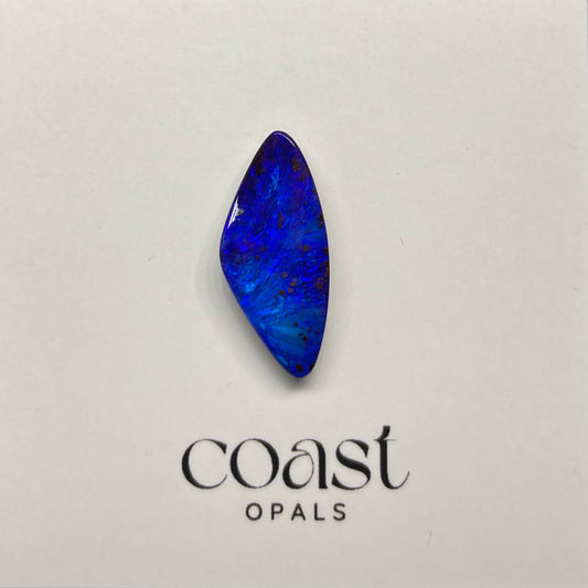 Deep blue Freeform boulder opal 5.90ct
