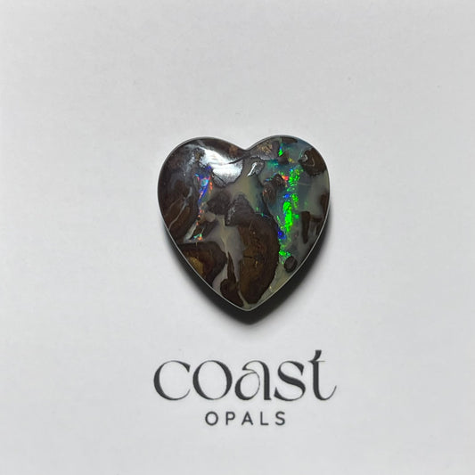 Heart - boulder opal heart