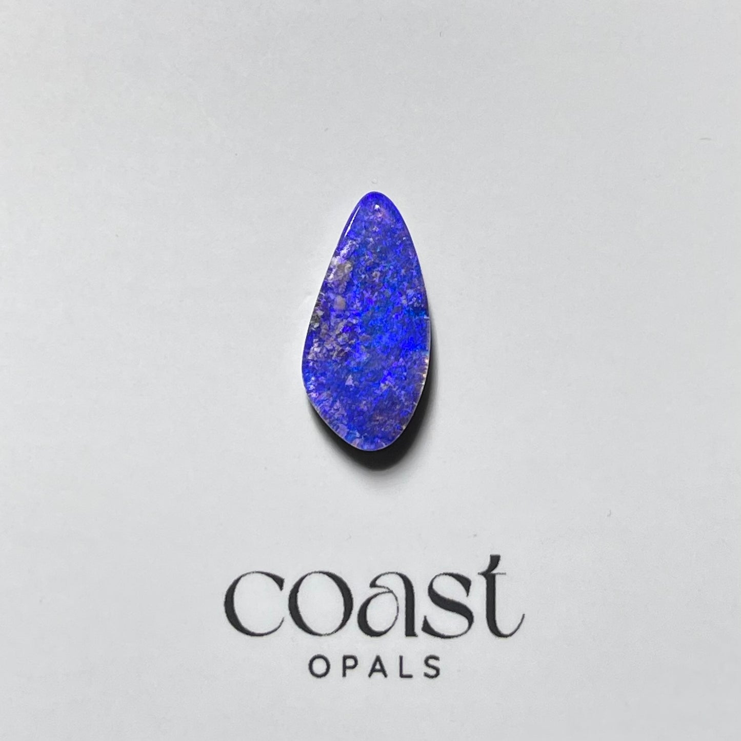 Freeform - drop, Purple boulder opal 3.6ct