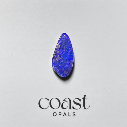 Freeform - drop, Purple boulder opal 3.6ct