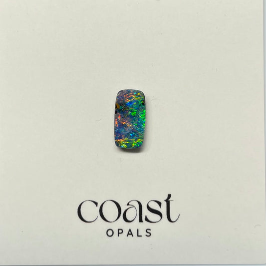 Electric multi-colour rectangle boulder opal 1.79ct
