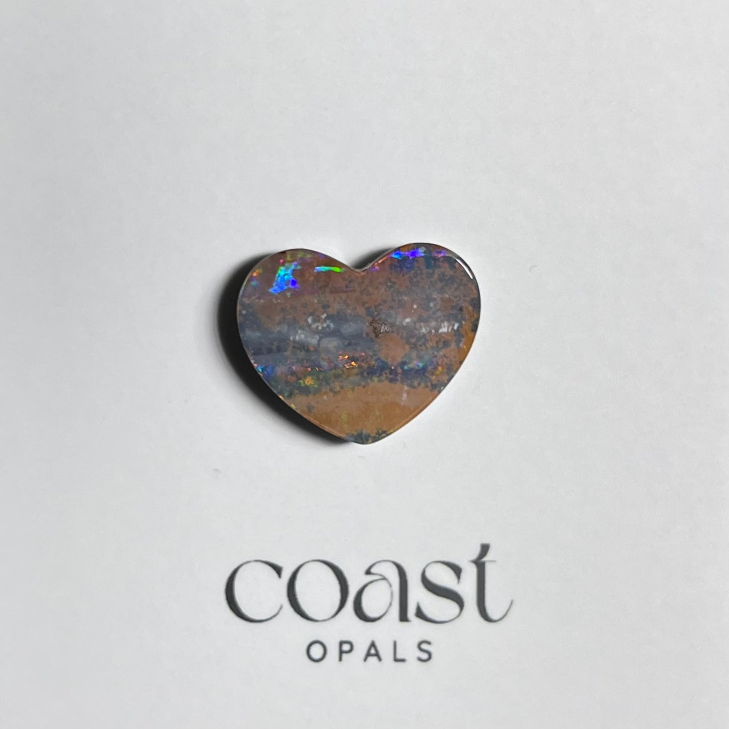 Heart - solid boulder opal 7.1ct