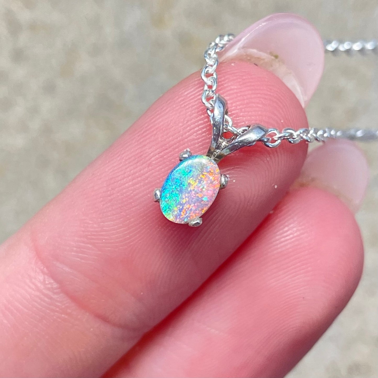 Two-toned sterling silver pendant
