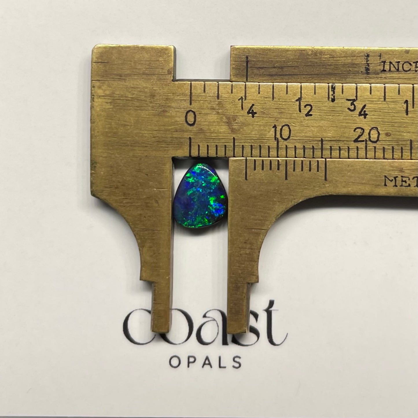 Blue-Green Triangular Boulder Opal 1.33ct