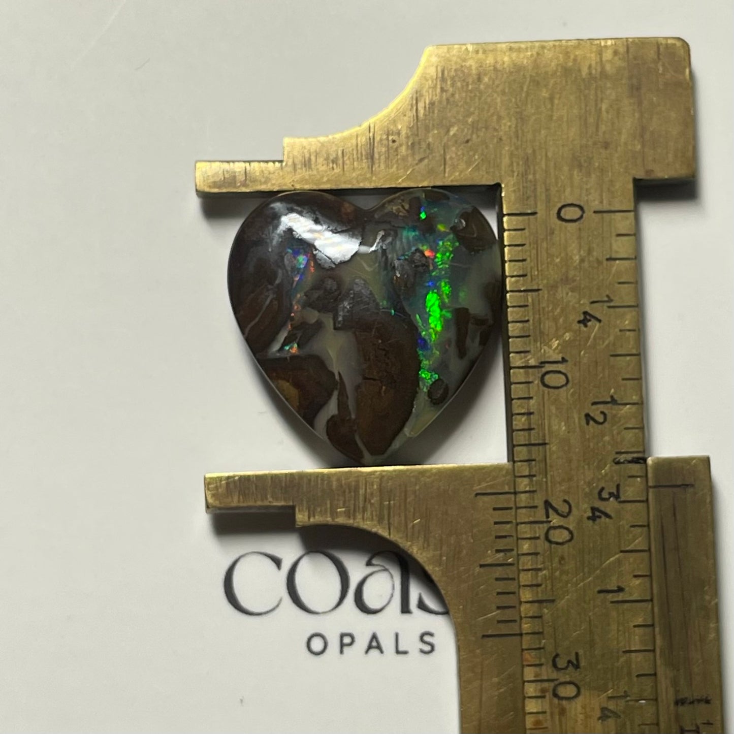 Heart - boulder opal heart