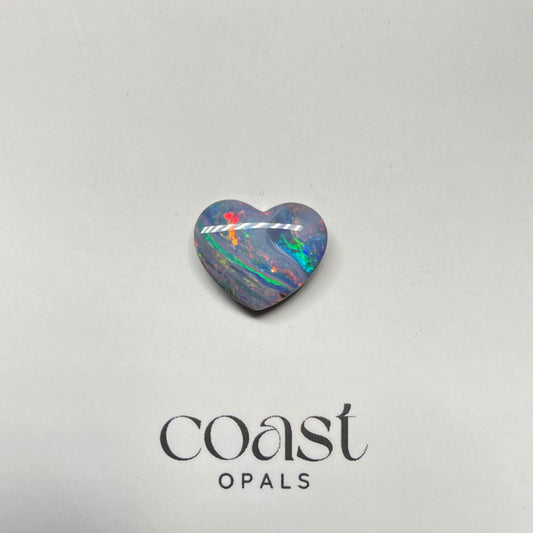 Heart - Striped boulder opal heart 3.5ct