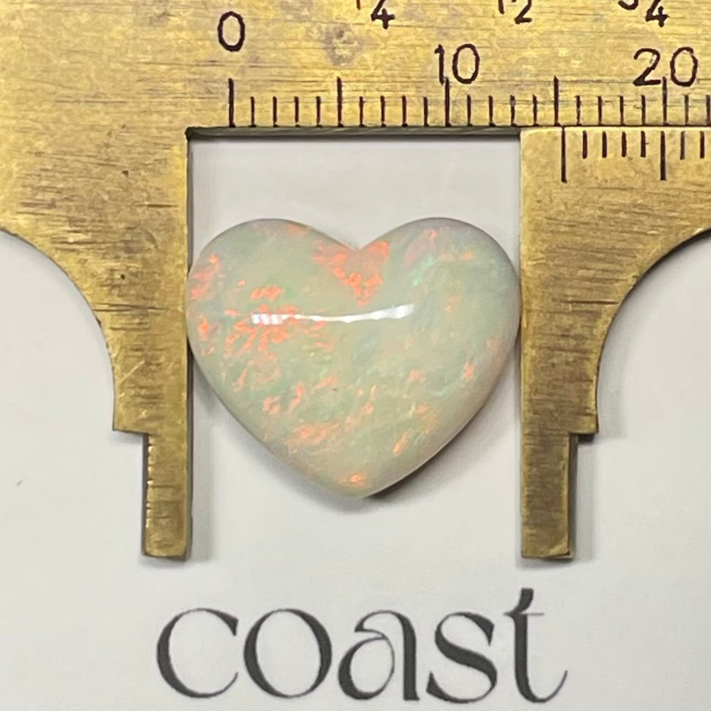 Heart - boulder opal pastel