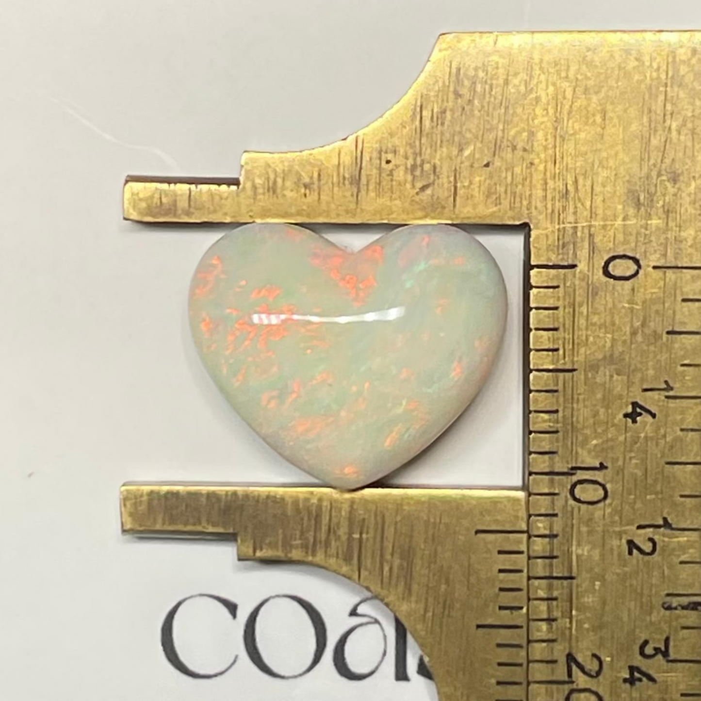 Heart - boulder opal pastel