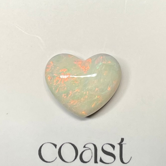 Heart - boulder opal pastel 8.6ct