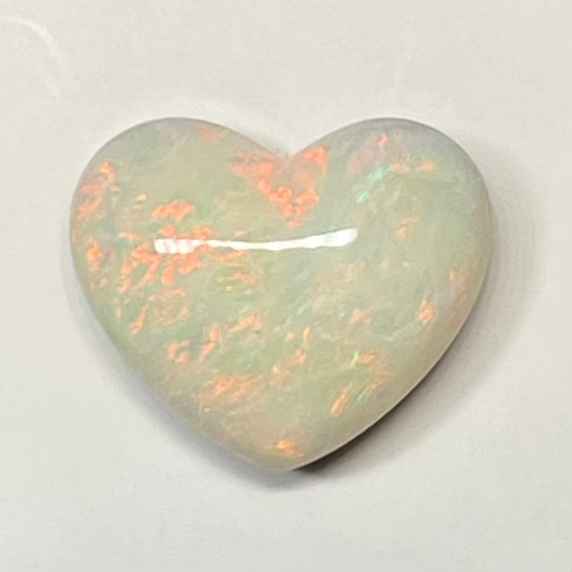 Heart - boulder opal pastel