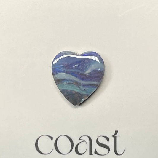 Heart - Stormy sea at dusk 3.7ct